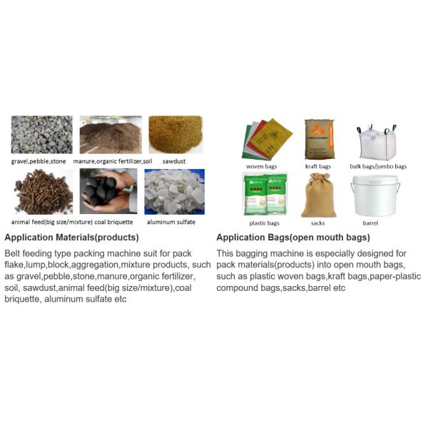 25kg 40kg Premix Animal Feed Pellet Packing Machine PLC Control