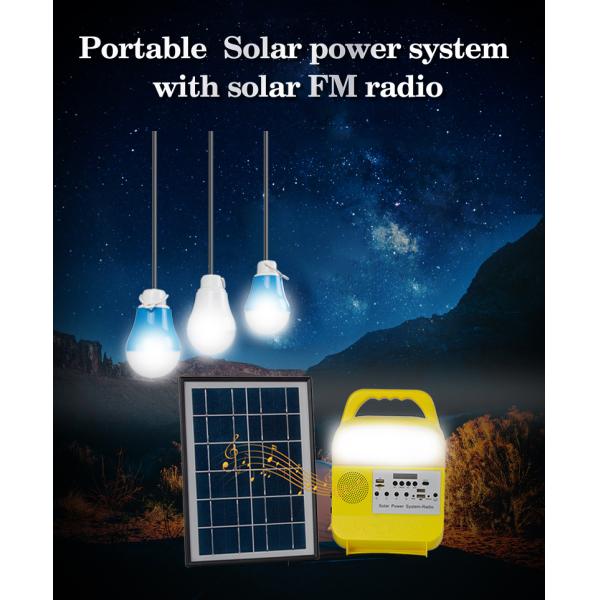 Rechargeable ODM 15Hrs Solar Panel Energy System For Camping