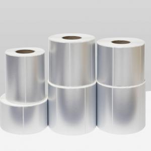 China 100mm 70mm Sticky Label Roll 500pcs Matte Silver Polyester Sticker on sale