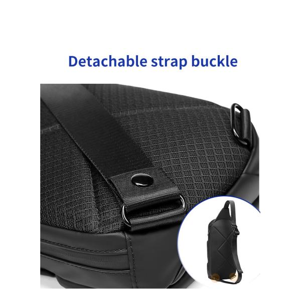 Anti Theft Water Resistant Mens Vest Chest Sling Bags 0.44kg