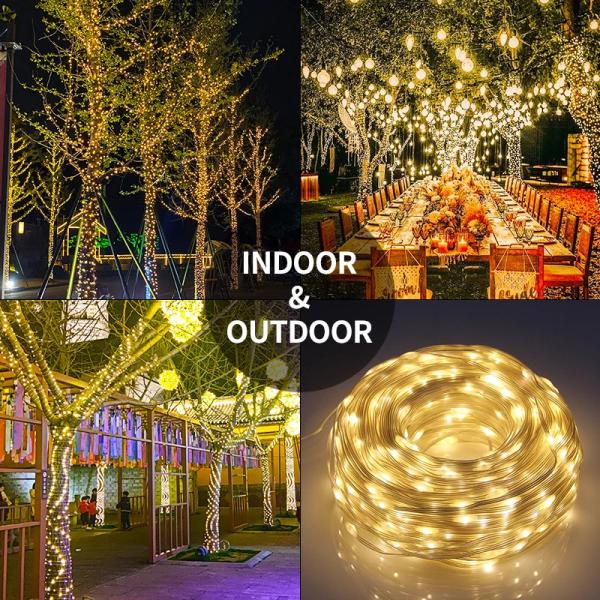 Green PVC Wire Solar String Light 20/50/100M Outdoor Solar Fairy Light Copper Wire Solar Christmas Light for Garden Patio Party