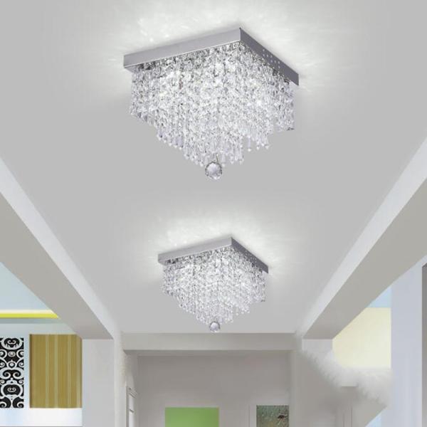 Crystal Led Ceiling Square Lamp for Corridor Ladder Entrance Chandelier(WH-CA-93)