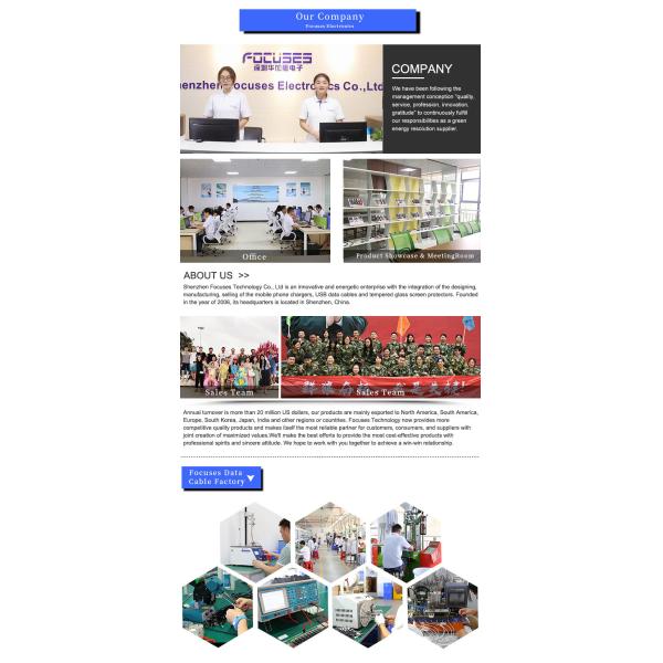 OEM Micro USB 2.0 Fast Charging Cable 2m Micro USB Charging Cable