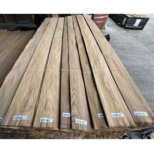 China Crown cut  Grain Elm Wood Veneer Natural Thickness 0.50MM on sale