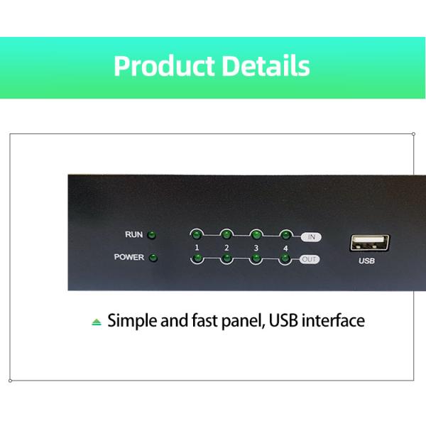 Custom Dante Digital Analog Audio Interface Dsp Poe Module Matrix Processor Processeur 8 in 8 Out 4 X 4 16x16 with Usb for Stage