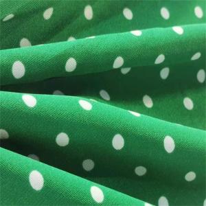 50dx50d 83gsm Polyester Chiffon Fabric Twill Dot Printed