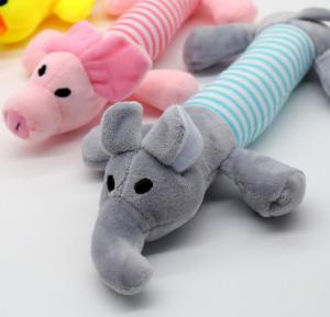 China High Safety Animal Plush Toys Dog Tooth Grinding Stripe Pig BB Stick wholesale