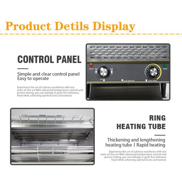 NO App-Controlled Commercial Electric Bread Toaster with 20.5kg Capacity