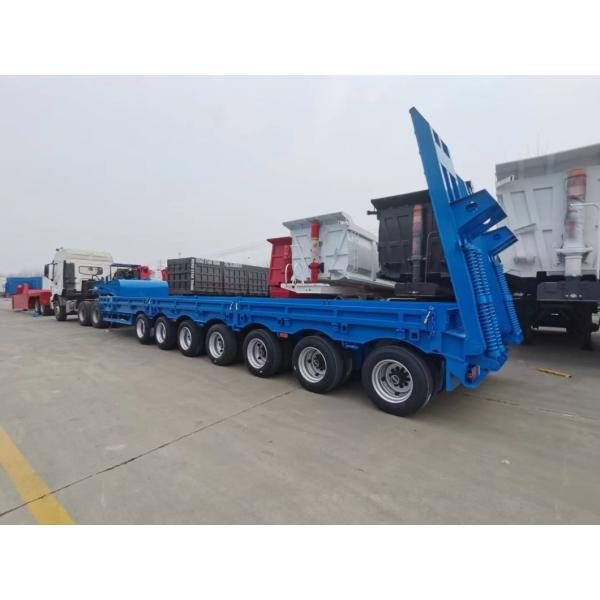 5 Axle 10 Axle Heavy Duty Gooseneck Low Loader Lowbed Lowboy Low Bed Truck Semi Trailers 120 Ton 150 Tons