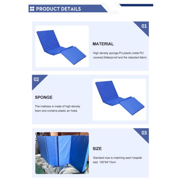 MN-M001 CE ISO Approved Flat Sponge With Waterproof Cover Mattress