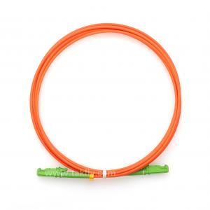 China E2000 APC Fiber Optic Cable Green Connector Multimode Fiber Cable Patch Cord on sale