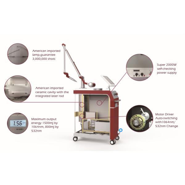 q clear laser Q-Swtiched Nd Yag Laser Machine FMY-I Tattoo Removal Machine