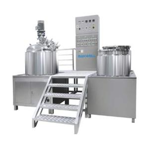 China Cosmetic Cream Vacuum Homogenizing Emulsifier High Shear Emulsifier Dispersing Mixer 2800rpm on sale