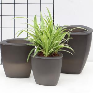 China Concision Triangle 14cm Garden Grow Self Watering Houseplant Pots wholesale