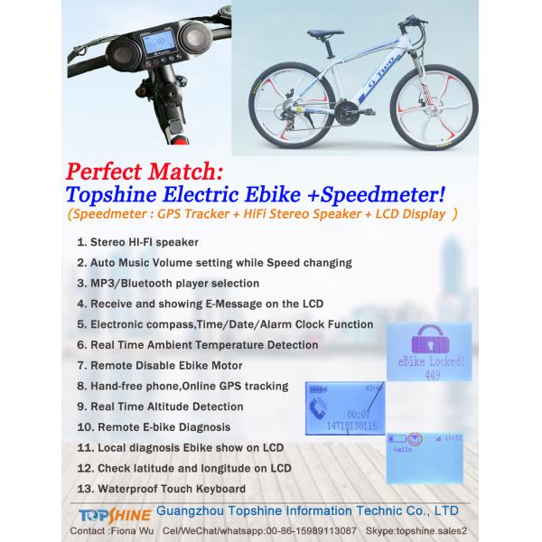 48V Lithium Battery Powered Mountain Bike Electric Dirt Bike 20 Mph