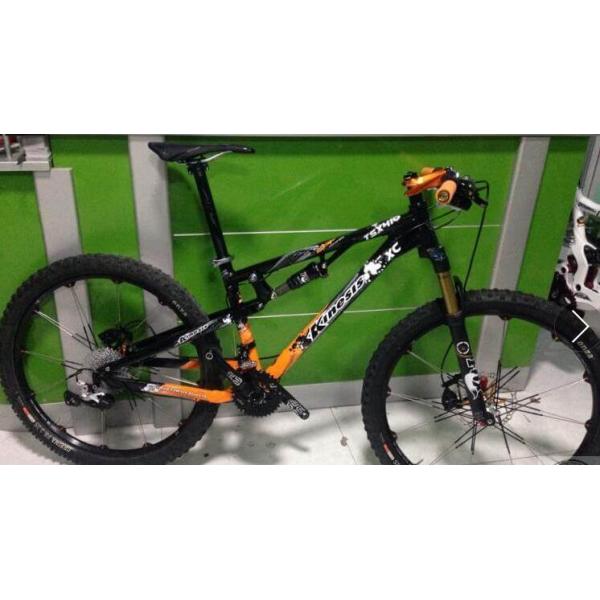 Aluminum XC Full Suspension Bike Frame 100mm Travel 4 - Linkage Structure