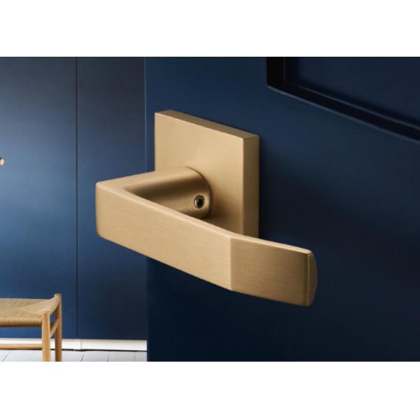 Slim Square Contemporary Internal Door Handles For Home / Bedroom