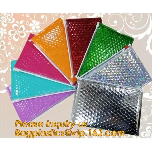 Bubble k bag/bubble slider bag/bubble zipper bag customize color size printing,Bubble Padded Bag EPE/PO Film Bag E