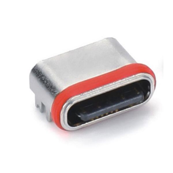 USB-20C-F-01SF03 IPX8 Waterproof USB Type C Receptacle 16 Pin SMT Right Angle