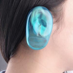 China Protect Silicone Ear Covers , Blue Clear Silicone Ear For Personal Use / Hairdressing Salon wholesale