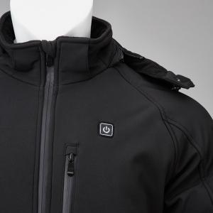 Washable Electric Winter Coats For Men Windproof Polyester Cotton