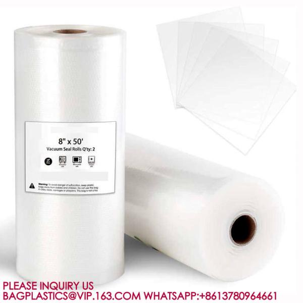 Vacuum Sealer Bags Rolls Food Saver, Seal A Meal, Vac Storage, Meal Prep Or Sous Vide