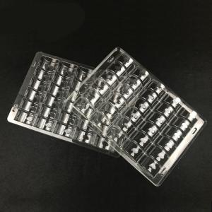 China 30 Cavities Macaron Clamshell Packaging Rectangular Plastic Cake Containers on sale