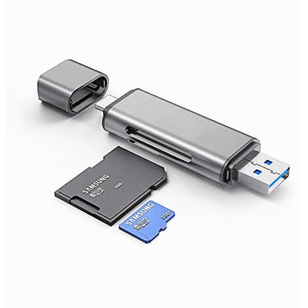 Quality Portable TF Card Female 2 Slots USB3.0AM Adapter Hub for sale
