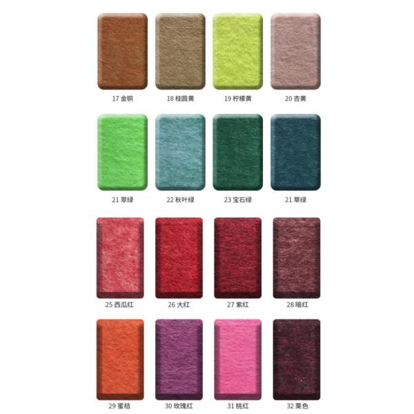 Iso9001fireproof 24mm Acoustic Polyester Fiber Sheets Board