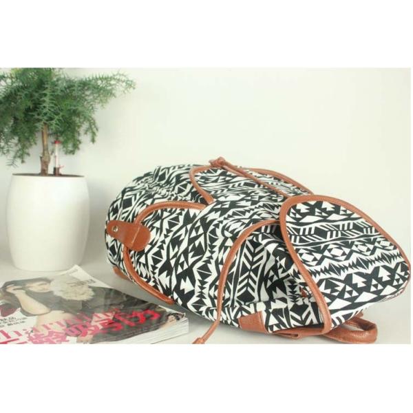 2016 new winter canvas printing Diamondbacks casual shoulder bag backpack men and women