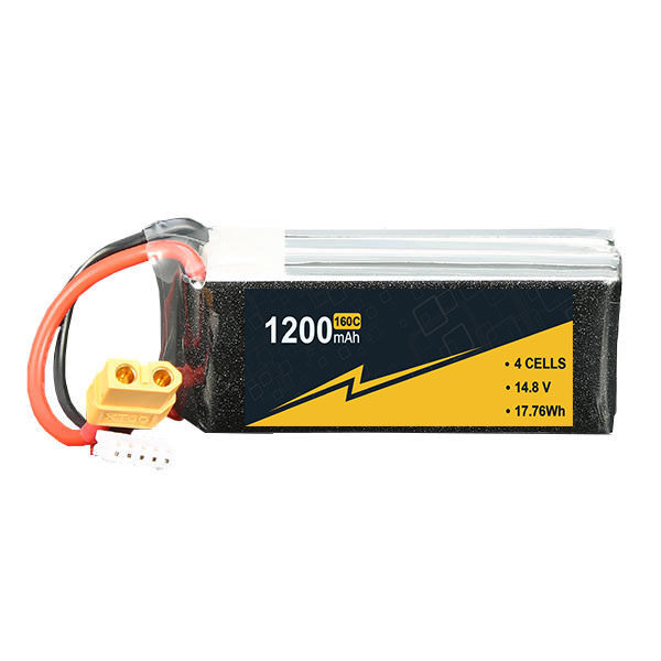 14.8V 2S 3s 4s1p RC Boat Battery 1200mAh 100C-160C Hard Case