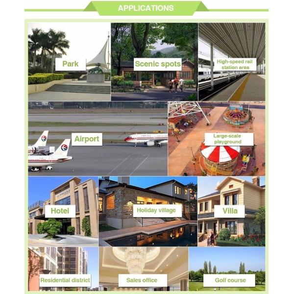 4 Wheel 72V AC Motor Left Drive Classic Golf Cars Electric MIni Vehicle 11 Persons Payload