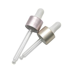 China Essential Oil Cosmetic 18 410 Aluminum Glass Bottles Dropper wholesale