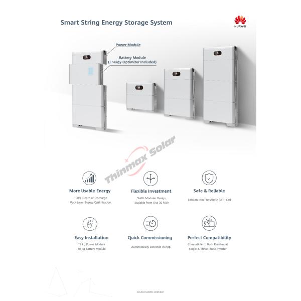 10kwh Solar Battery Storage System C0 E0 Huawei Luna 2000 Battery LUNA2000-10-S0