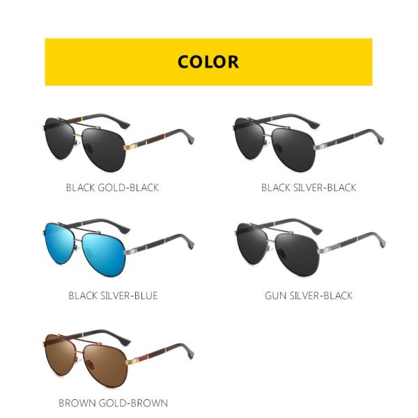 Shades Trendy UV400 Polarized Stylish Sunglasses TAC Luxury Men BSCI