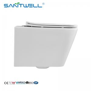 China Sanitary Ware Rimless Wall Hung Toilet Flush Toilet One Piece Toilet WC Bathroom sinks on sale