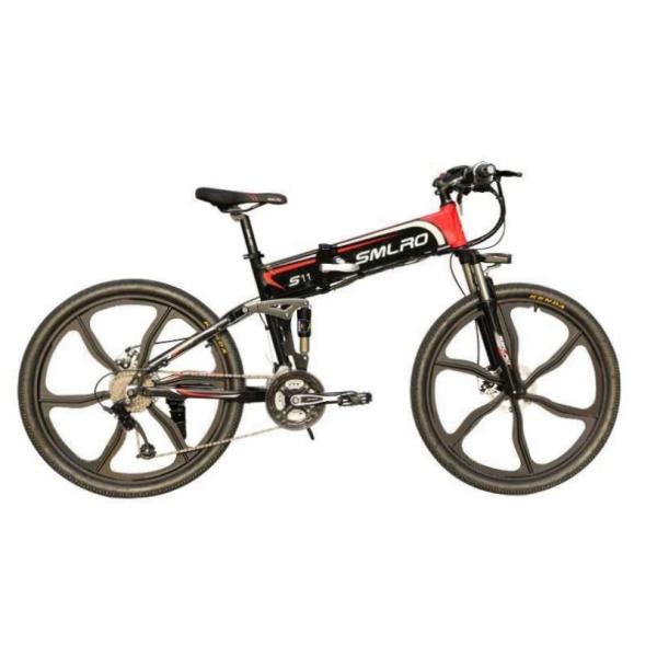 SMLRO Folding 26 Electric Bike With 13AH Lithium Battery 1.95 Width