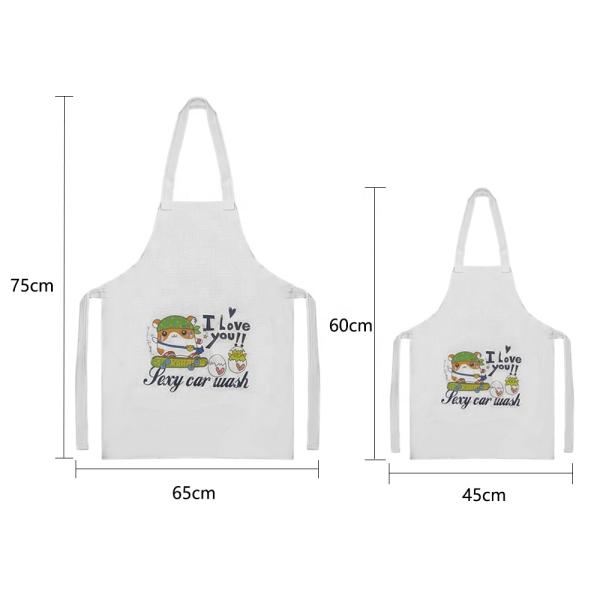 Adult Child Linen Sublimation Apron Blanks Custom Kitchen Apron