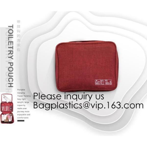 Customized Women/Men Organizer Toiletry Storage Travel Makeup Bag Blank Canvas Cosmetic Bag, bagease, bagplastics