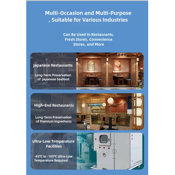 Multi-climate Minus 85 Degree Ultra-low Temperature Commercial Freezer for Meat