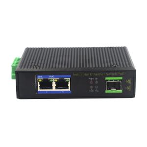 UT12FP-SFP unmanaged industrial 2x10/100Base-Tx POE+ 1x100M-Fx SFP ethernet