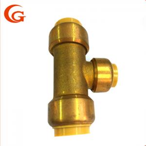 China 90degree Push To Connect Pex Copper CPVC Brass Tee Fitting wholesale