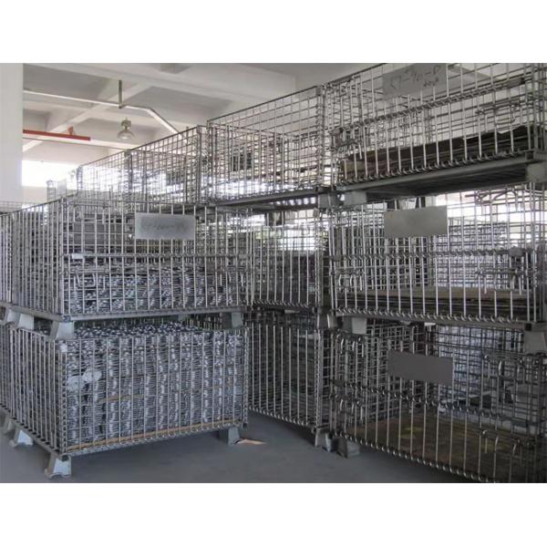 Foldable Storage Frame Odm Wire Mesh Pallet Cages Without Wheels