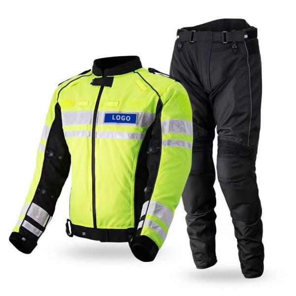 Hi Vis Vest Police High Visibility Jacket Spring Autumn Traffic Patrol Rescue Cycling Clothing