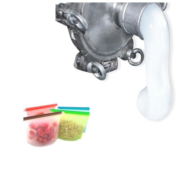 Reusable LSR Silicone Rubber For Food Storage Zip Snack Sandwich Bags