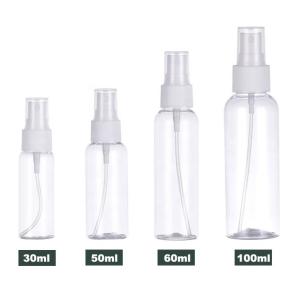 China Clear 30ml 50ml 60ml 100ml Plastic Hand Sanitizer Bottles wholesale