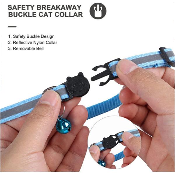 Adjustable Airtag Cat Custom Collar With Silicone Airtag Holder And Bell