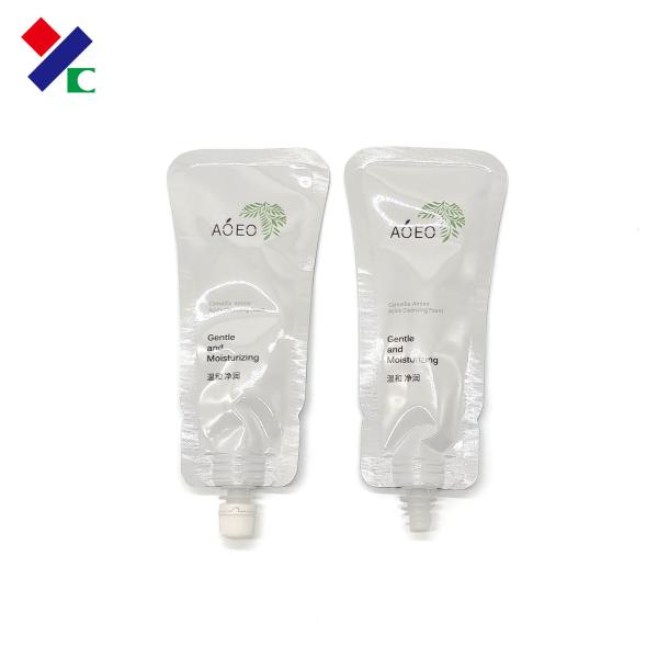 10G 15G Plastic Foil High Barrier Spout Pouch Packaging for Men And Women Cleanser