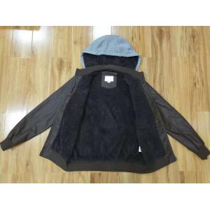 China Quilted Padded Leather Motorcycle Jacket Black Brown Hooded Collar on sale