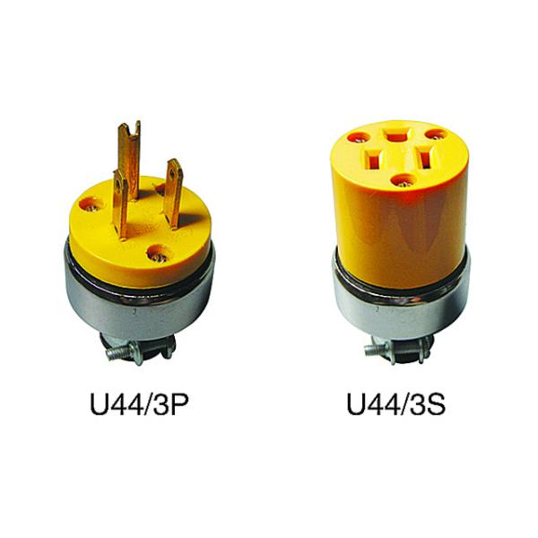 ABS Inside Copper 3 Flat Pins Plug 3 Pin Electric Plug Socket